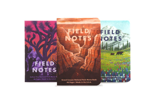 Field Notes National Parks Memo Books - Series B: Grand Canyon, Joshua Tree and Mount Rainier