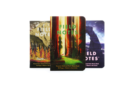 Field Notes National Parks Memo Books - Series D: Grand Teton, Arches and Sequoia