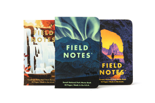 Field Notes National Parks Memo Books - Series E: Denali, Cuyahoga and Olympic