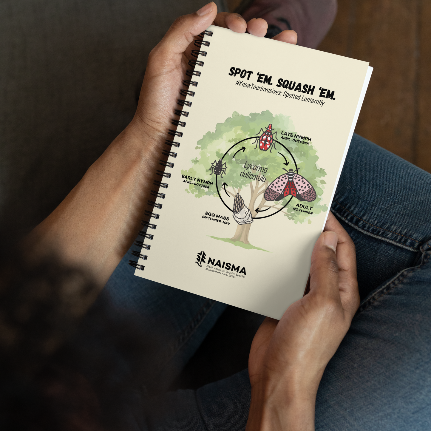 Know Your Invasives - Spotted Lanternfly Spiral Notebook