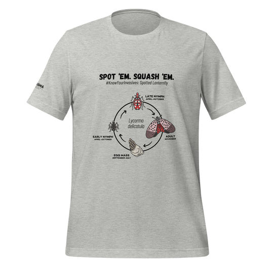 Know Your Invasives - Spotted Lanternfly Lifecycle T-shirt