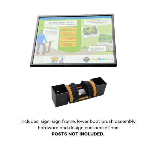 PlayCleanGo® Boot Brush Station - Assemblies, No Posts