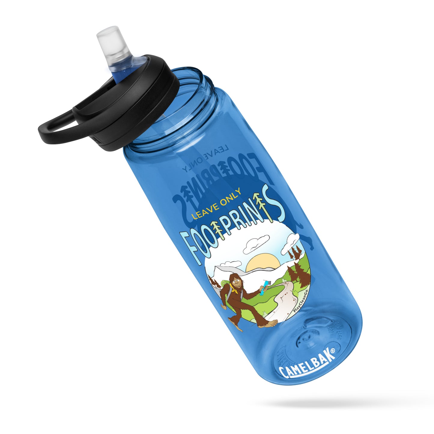 Leave Only Footprints Recycled Water Bottle