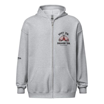 Know Your Invasives - Spotted Lanternfly Lifecycle Unisex Zip Hoodie